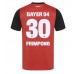 Maillot de foot Bayer Leverkusen Jeremie Frimpong #30 Domicile vêtements 2024-25 Manches Courtes